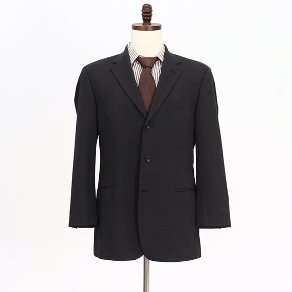 Hugo Boss 40R Gray Striped 3-Button Sport Coat Blazer Jacket V753 - Picture 1 of 11
